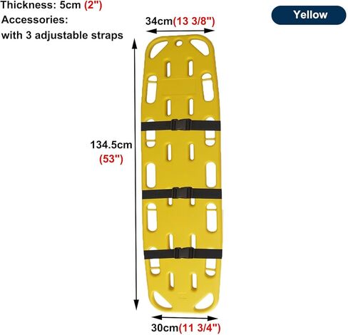 Lightweight Waterproof Spine Board for Kids - Floating Patient Transport & Immobilization Stretcher, Ideal for Public Pools & EMT Use in Saudi Arabia