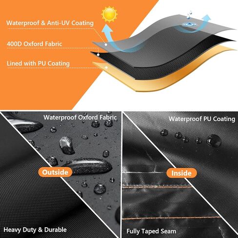 Mobility Scooter Storage Cover 49"L x 23"W x 41"H Black Mobility Scooter Cover Waterproof Outdoor Fully Enclosed with Reflective Strips Suitable for Indoor & Outdoor Storage and Travel in Kuwait