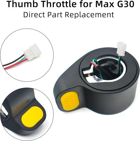 مسرع خنق الإبهام لـ Ninebot Max G30، استبدال خنق السكوتر الكهربائي مع مسرع سرعة الإصبع، قطع غيار ملحقات Ninebot لـ G30، خنق سكوتر غير قابل للانزلاق in Kuwait