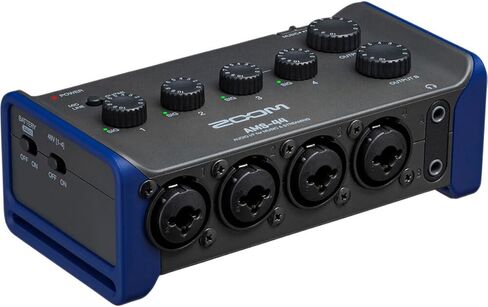 Zoom AMS-44 4x4 USB Audio Interface, Bundle with TAPH100 Monitor Headphones and 25' Value Series XLR Cable in Saudi Arabia