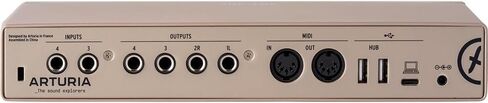 Arturia 800123 MiniFuse 4 USB-C واجهة الصوت، حزمة الشمبانيا مع حزمة حماية معززة 2 YR CPS و4x OnStage 25ft XLR Cable in Saudi Arabia
