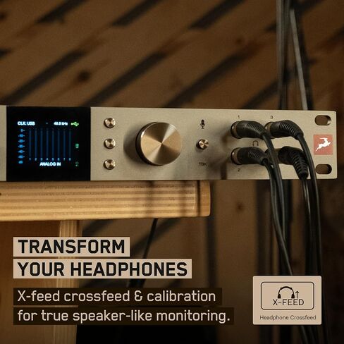 Antelope Audio Discrete 8 Oryx - واجهة صوت USB احترافية ذات 8 قنوات مع مضخمات ميكروفون من الفئة A، وDSP FX منخفض زمن الاستجابة، وI/O على مدار الساعة، ومضخم صوت و4 مخارج لسماعات الرأس - واجهة موسيقى الاستوديو لأجهزة Mac والكمبيوتر الشخصي in Kuwait