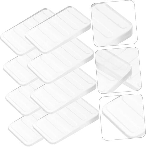 HOMSFOU 8-Pack Adjustable Plastic Furniture Wedges Leveling Shims for Tables Cabinets and Toilets for Home and Restaurant Use in Saudi Arabia