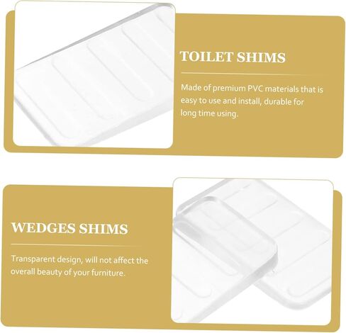 HOMSFOU 8-Pack Adjustable Plastic Furniture Wedges Leveling Shims for Tables Cabinets and Toilets for Home and Restaurant Use in Saudi Arabia