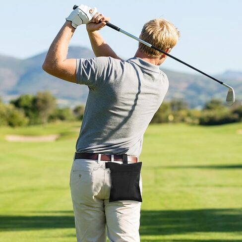 2 Pcs Golf Tee Pouch Golf Tee Bag Accessory Bag with Zipper & Clip for Men Women in Saudi Arabia