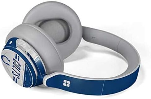 Skinit Decal Audio Skin Compatible with Surface Headphones - Officially Licensed NFL Indianapolis Colts White Striped Design in Saudi Arabia
