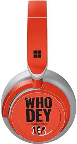 Skinit Decal Audio Skin Compatible with Surface Headphones - Officially Licensed NFL Cincinnati Bengals Team Motto Design in Saudi Arabia