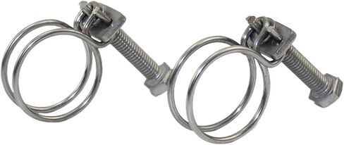 1 قطعة 304 ماسورة من الفولاذ المقاوم للصدأ هوب سلك مزدوج الحلق هوب مشبك قوي تعديل ثابت خرطوم Upvc هوب أنابيب المياه (24-27 مللي متر (10 قطعة)) in Kuwait