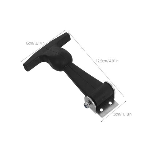 FOMIYES 2pcs Adjustable Stainless Steel Hood Latch Draw T-Handle Locking Mechanism Heavy Duty Engine Replacement Fastener for Vehicle Toolbox Closure Industrial Equipment in Saudi Arabia
