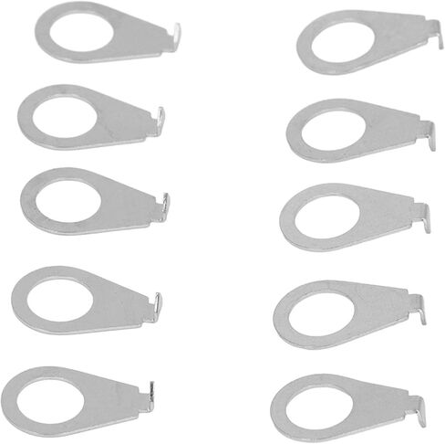 Guitar Knobs Pointer Indicator Plates, Set of 4 Iron Knob Position Washers for Electric Guitar, with Bright Eye Catching Design (Silver) in Saudi Arabia