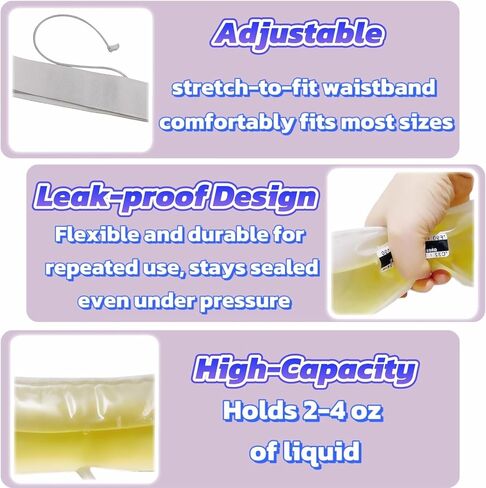 Upass Urine Kit, Quick Fix Urine Test Kit with Incognito Belt for Drug Test Urine Bag for Travel & Emergencies in Saudi Arabia