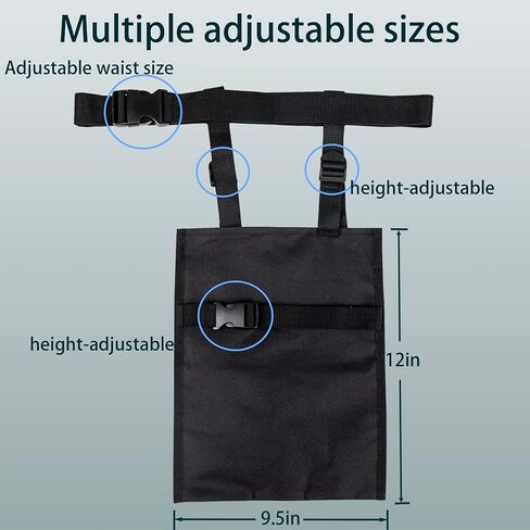 حامل حقيبة قسطرة للساق قابل للتعديل بثلاثة اتجاهات، وأشرطة للخصر والساق + حقيبة قابلة لضبط الارتفاع للعناية الآمنة بالقسطرة/الفغرة - حقيبة آمنة بدون استخدام اليدين للرجال والنساء in Kuwait