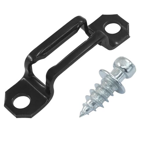 20Pcs Black Concealed Connector, Slide Buckle Fastener Connecting Fastener, Furniture Accessories for Cabinet Wardrobe Combination(Half Pass) in Saudi Arabia