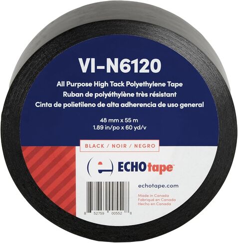 الشريط الصوتي VI-N6120 | شريط بناء أبيض متعدد الأغراض | شريط لاصق من الجص | شريط تثبيت مؤقت | لا يوجد شريط فينيل متبقي | شريط إصلاح الفينيل | شريط تحديد أرضية الفينيل | 2.83 بوصة × 60 ياردة in Saudi Arabia
