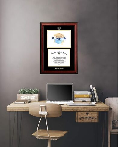 Campus Images NCAA North Florida Ospreys Unisex Silver Medallion Frame University of North Florida 11w x 8.5h Silver Embossed Diploma Frame Lithograph, Brown, One Size in Saudi Arabia