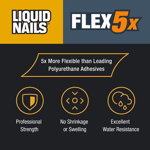 Liquid Nails Flex 5X 10 oz Interior & Exterior Construction Adhesive in Saudi Arabia