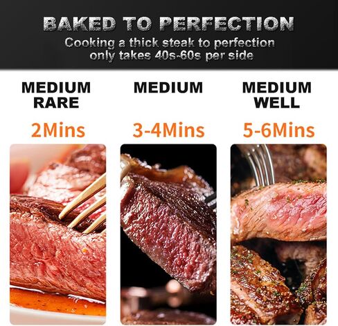 Electric Steakhouse Broiler,Multi-Layer Commercial/Home Countertop Oven, Steak Machine, with Broiler/Tray/Clips (C) in Saudi Arabia
