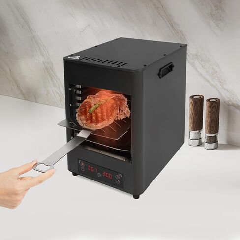 Infrared Electric Steak Broiler - 1700W Countertop Grill with Timer and Adjustable Rack, 212-1472°F Temperature Control, Stainless Steel Indoor Grill for Steaks, Pizza, Seafood - Commercial & Home Use in Kuwait