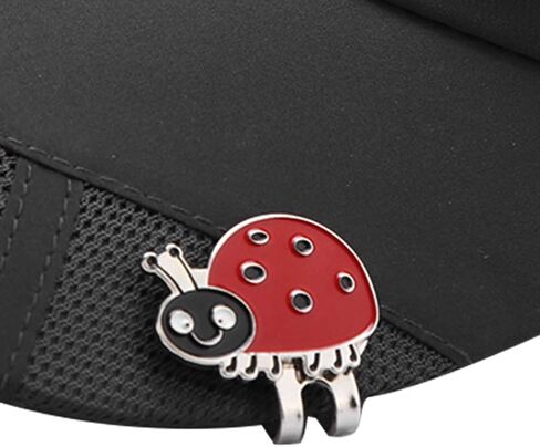Golf Hat Clip, Magnetic Ball Aiming Marker Training Aids Accessories Removable Attaches Easily Stainless Steel Putting Alignment Tool Novelty Gift for Men Women Golfer Lovers Bags Caps Belt(Ladybug) in Saudi Arabia