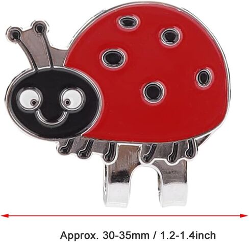 Golf Hat Clip, Magnetic Ball Aiming Marker Training Aids Accessories Removable Attaches Easily Stainless Steel Putting Alignment Tool Novelty Gift for Men Women Golfer Lovers Bags Caps Belt(Ladybug) in Saudi Arabia