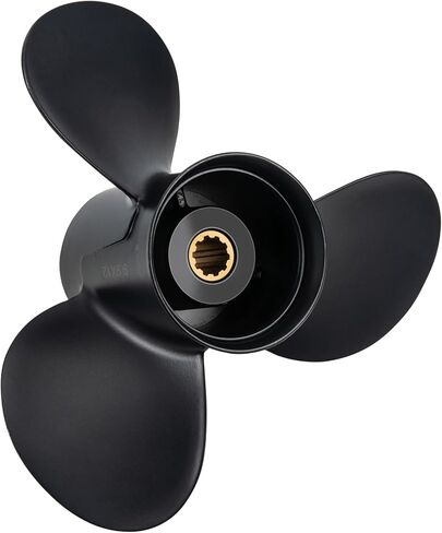 مروحة قارب خارجية من الألومنيوم 9.9 × 12 لمحركات توهاتسو وميركوري 25-30 حصان، 10 أسنان، 3R0B64525-0، متوافقة مع توهاتسو وميركوري 25 حصان 30 حصان، RH in Kuwait