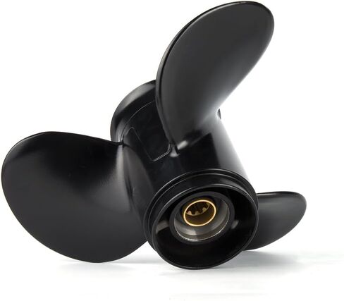 مروحة قارب خارجية من الألومنيوم 9.9 × 12 لمحركات توهاتسو وميركوري 25-30 حصان، 10 أسنان، 3R0B64525-0، متوافقة مع توهاتسو وميركوري 25 حصان 30 حصان، RH in Kuwait