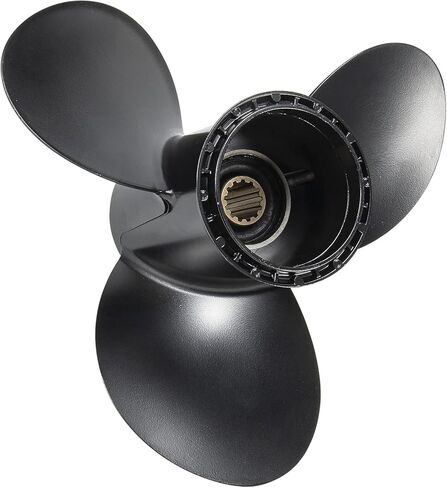 11 3/8x14 Aluminum Boat Propeller for Suzuki DT 35/40/50/55/60/65HP DF 40/50/60HP Engine, 13 Spline Tooth, 3 Blades,OEM Parts No. 58100-95353-019,Rh in Kuwait