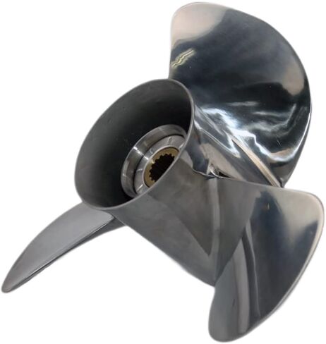 Boatman 13 3/4x15 Stainless Steel Outboard Propeller fit Mercury Engine 40/50/70/75/80/90/100/115/125/140 HP,15 Spline Tooth,RH in Saudi Arabia