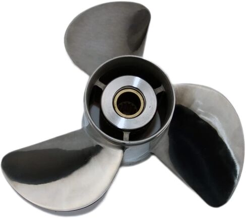 Boatman 13 3/4x15 Stainless Steel Outboard Propeller fit Mercury Engine 40/50/70/75/80/90/100/115/125/140 HP,15 Spline Tooth,RH in Saudi Arabia