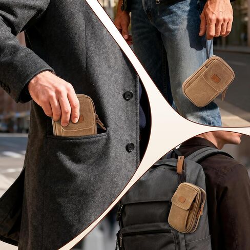 حقيبة سفر من يارو لمستلزمات مرضى السكري للرجال، حقيبة مقاومة للرائحة من القماش المشمع لتخزين مرض السكري مع مشبك جلدي لمراقبة الجلوكوز، وحقنة الأنسولين، وشرائط الاختبار، والمشارط، ومجموعات العناية بمرضى السكري (حقيبة فقط) in Kuwait