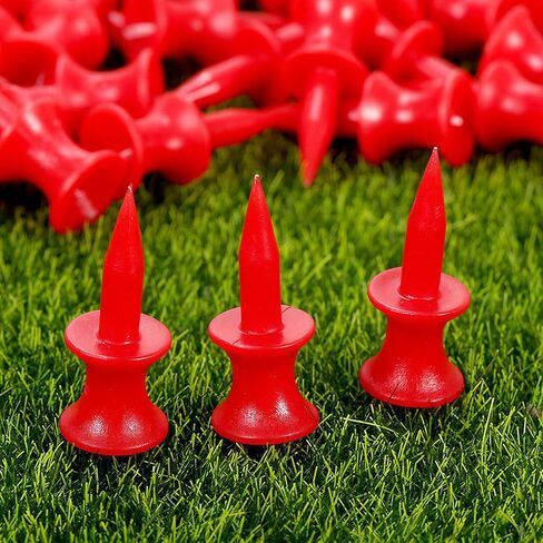 Golf Tees Unbreakable Step Down Plastic Castle Tees 1.25 Inch Durable Golfing Accessories Red Pack of 20 in Saudi Arabia