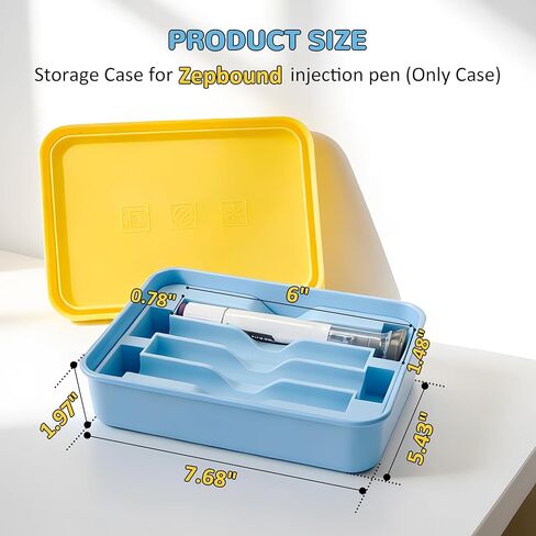 حقيبة تخزين أقلام الحقن من زيببوند، حامل ثلاجة صغير الحجم مكون من 4 أقلام مع حشوة ناعمة وغطاء من السيليكون، آمنة للاستخدام في غسالة الأطباق، مناسبة للسفر (الأقلام غير متضمنة) in Kuwait