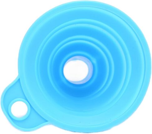 SUNGOOYUE Collapsible Stainless Steel and Silicone Filter Funnel, 3 X 3 X 0.6 Inches, with Mesh Screen for Resin and Liquid Filtering (Blue) in Saudi Arabia