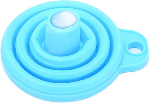 SUNGOOYUE Collapsible Stainless Steel and Silicone Filter Funnel, 3 X 3 X 0.6 Inches, with Mesh Screen for Resin and Liquid Filtering (Blue) in Saudi Arabia