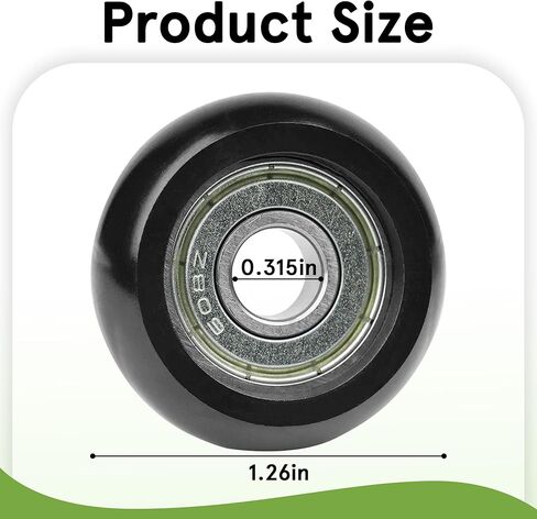 8 عبوات من العجلات الدوارة البديلة المتوافقة مع آلات إصلاح البيلاتيس، سهلة التركيب من أجل انزلاق سلس وهادئ (مجموعة من 8) in Kuwait