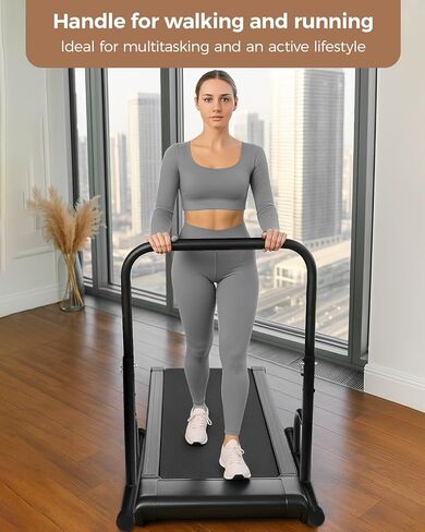 28 Inch Wide Handle Bar for Walking Pad Only with Non-Slip Rubber Feet Compatible Adjustable Handrail Height from 37.6 to 46 in Handle Bar for Walking Pad Comfortable Grip Support Attachment for Home in Kuwait