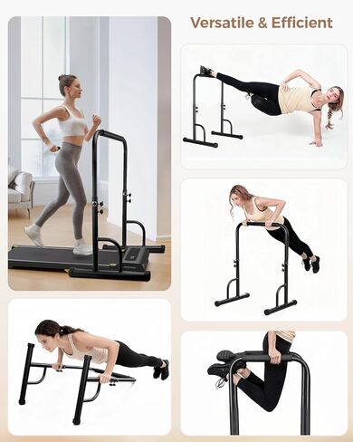 28 Inch Wide Handle Bar for Walking Pad Only with Non-Slip Rubber Feet Compatible Adjustable Handrail Height from 37.6 to 46 in Handle Bar for Walking Pad Comfortable Grip Support Attachment for Home in Kuwait