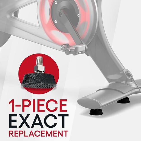 TrubliFit Replacement Support Foot Pads for Peloton Bike and Bike+, Stainless Steel 3/8" Screws Anti-Slip Rubber Foot Pads, Bike Foot Pads for Peloton Replacement Leveling Screws (1 Pack) in Kuwait