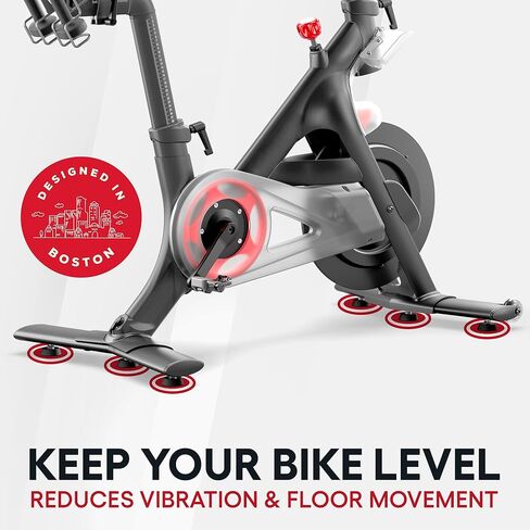 TrubliFit Replacement Support Foot Pads for Peloton Bike and Bike+, Stainless Steel 3/8" Screws Anti-Slip Rubber Foot Pads, Bike Foot Pads for Peloton Replacement Leveling Screws (1 Pack) in Kuwait