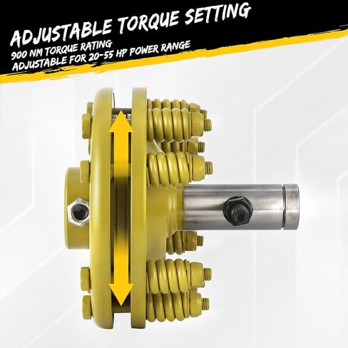 PTO Slip Clutch, 1 3/8" Slip Clutch, Smooth Round Ends PTO Friction Clutch, Carburized Steel Tractor Slip Clutch, Adjustable Rotary Cutter Slip Clutch, Brush Hog Slip Clutch for PTO Shaft in Saudi Arabia