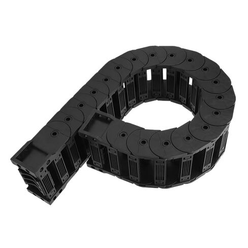 Cable Drag Chain Full Enclosed Low Noise Series Towlines Removable Assembly Nylon Wire Carrier Drag Chain Wire Carrier(Silver) in Saudi Arabia