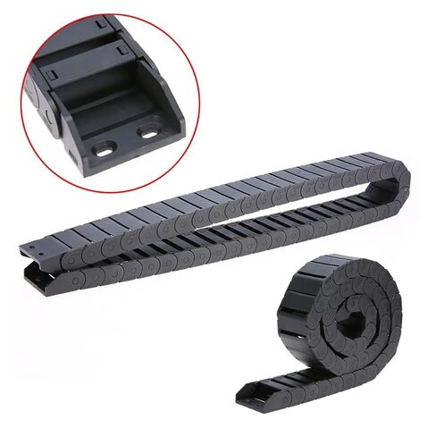 2PCS 18x37mm R38 Length 1M Plastic Semi Closed Cable Drag Chain Wire Carrier in Saudi Arabia