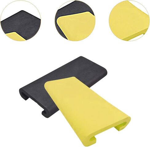 2X Eva Dragon Boat Pad Nenslip Kayak Kayak of Rowing Or Light Printing, Black Yellow in Kuwait