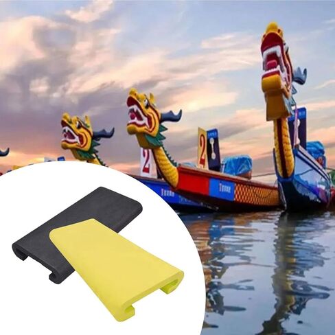 2X Eva Dragon Boat Pad Nenslip Kayak Kayak of Rowing Or Light Printing, Black Yellow in Kuwait