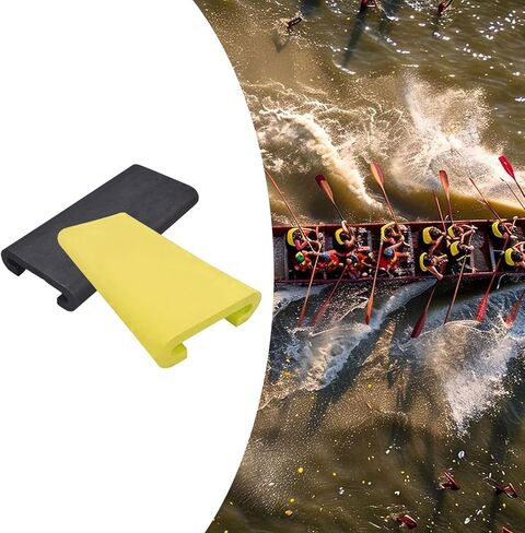 2X Eva Dragon Boat Pad Nenslip Kayak Kayak of Rowing Or Light Printing, Black Yellow in Kuwait