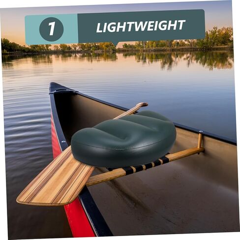 GALPADA Pvc Fishing Seat Cushion Comfortable Boat Cushion for Fishing Boat Lightweight Compact Gel-filled for Tailbone Relief Easy to Spot Stability for Kayak Canoe Use in Saudi Arabia