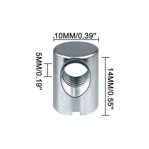 Cross Dowel Barrel Nuts for IKEA Part 100514, for SUNDVIK, MYDAL, HASSELVIKA, TARVA, GONATT, SMAGORA, ALSKVARD, SNIGLAR - 10 Pcs in Kuwait
