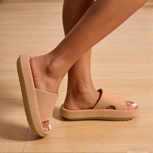 Pillow Slippers for Women and Men Quick Drying Shower Slippers Bathroom SandalsNon Slip Thick Sole Ultra Cushion in Saudi Arabia