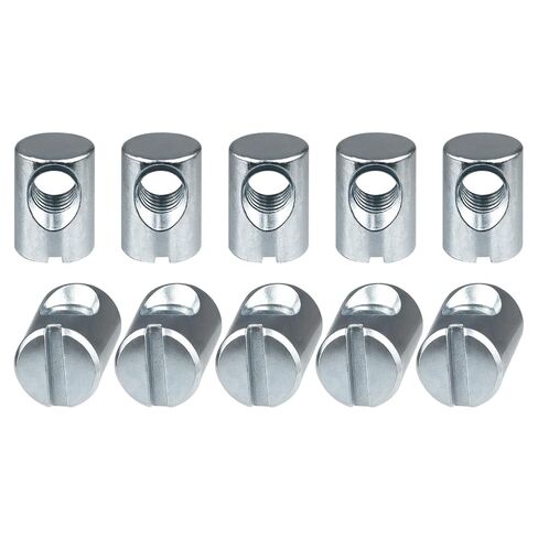 Cross Dowel Barrel Nuts for IKEA Part 100514, for SUNDVIK, MYDAL, HASSELVIKA, TARVA, GONATT, SMAGORA, ALSKVARD, SNIGLAR - 10 Pcs in Kuwait