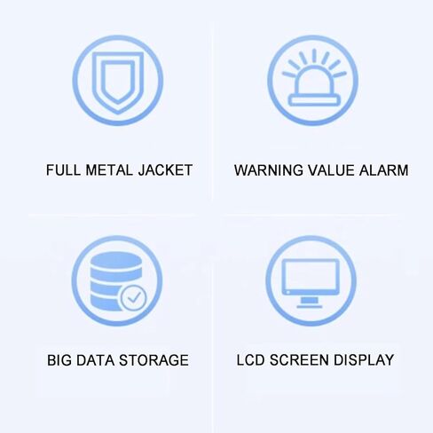 Portable Vibration Analyzer, Acceleration Displacement Tester, with LCD Backlight, High Precision, Alarm Warning Value, Data Storage, for Motors, Engines, Generator in Kuwait